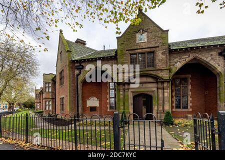 Trinity House, ex Trinity Hospital Almshouses, ora fa parte del campus della De Montfort University, Leicester Foto Stock