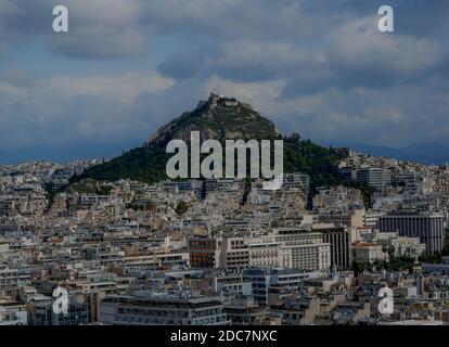 Panoramica di Atene Foto Stock