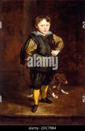 Sir Anthony van Dyck, (artista), Fiammingo, 1599 - 1641, Filippo Cattaneo, 1623, olio su tela, totale: 122.5 x 84.1 cm (48 1/4 x 33 1/8 pollici), incorniciato: 161.6 x 123.8 cm (63 5/8 x 48 3/4 pollici Foto Stock