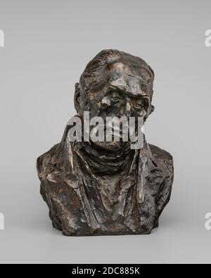 Honoré Daumier, (artista), francese, 1808 - 1879, François-Pierre-Guillaume Guizot, modello c. 1832/1835, fuso 1929/1950, bronzo, totale: 21.6 x 17.2 x 14.6 cm (8 1/2 x 6 3/4 x 5 3/4 pollici Foto Stock