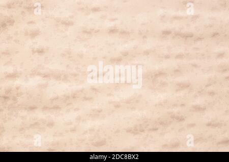sfondo beige di un foglio di carta con gocce di pioggia, colore champagne, tendenza, motivo, consistenza. Foto Stock