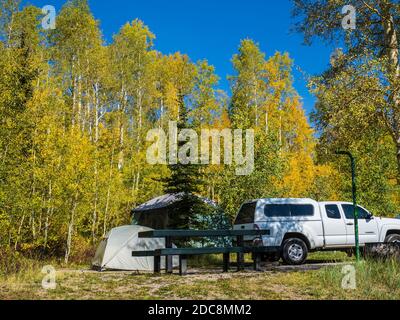Sunshine Campground, Uncompahgre National Forest, Colorado. Foto Stock