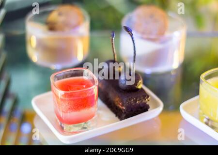 Dessert a buffet dell'hotel a Cebu, Filippine Foto Stock