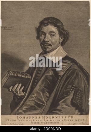 Jonas Suyderhoff, (artista), olandese, c.. 1613 - 1686, Johannes Hoornbeeck, incisione Foto Stock