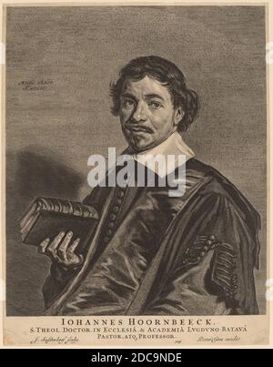 Jonas Suyderhoff, (artista), olandese, c.. 1613 - 1686, Johannes Hoornbeeck, incisione Foto Stock