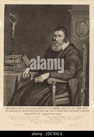 Jonas Suyderhoff, (artista), olandese, c.. 1613 - 1686, Hendrik Cornelisz van Vliet, (artista dopo), olandese, 1611 - 1675, Johannes Been, incisione Foto Stock