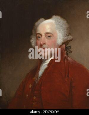 Gilbert Stuart, (pittore), americano, 1755 - 1828, John Adams, c.. 1821, olio su legno, totale: 66 x 54.5 cm (26 x 21 7/16 pollici Foto Stock