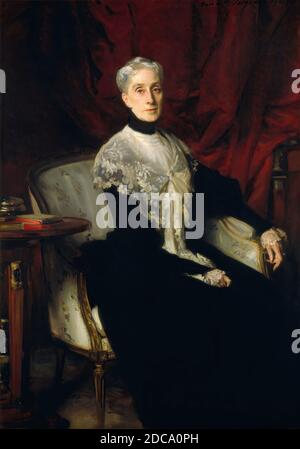 John Singer Sargent, (artista), americano, 1856 - 1925, Ellen Peabody Endicott (Sig.ra William Crownshield Endicott), 1901, olio su tela, totale: 162.9 x 114.3 cm (64 1/8 x 45 in.), incorniciato: 189.2 x 141.6 x 7.6 cm (74 1/2 x 55 3/4 x 3 in Foto Stock