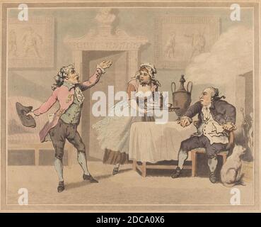 Thomas Rowlandson, (artista), British, 1756 - 1827, Manager e Spouter, 1784 Foto Stock