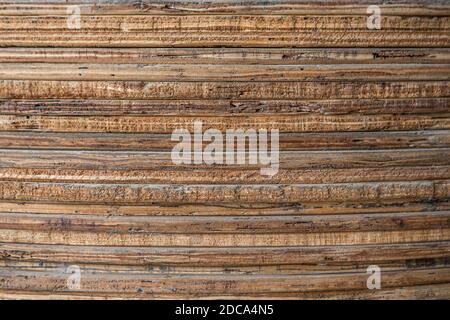 Tavole di legno impilate insieme trama sfondo Foto Stock