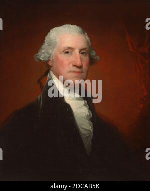 Gilbert Stuart, (pittore), americano, 1755 - 1828, George Washington (ritratto di Vaughan-Sinclair), 1795, olio su tela, totale: 73.8 x 61.1 cm (29 1/16 x 24 1/16 in.), incorniciato: 92.7 x 80 x 9.5 cm (36 1/2 x 31 1/2 x 3 3/4 in Foto Stock