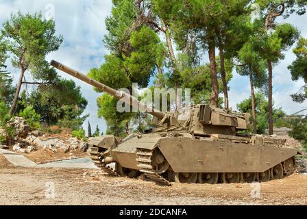 Vecchio Centurion inglese del serbatoio in Israele Foto Stock