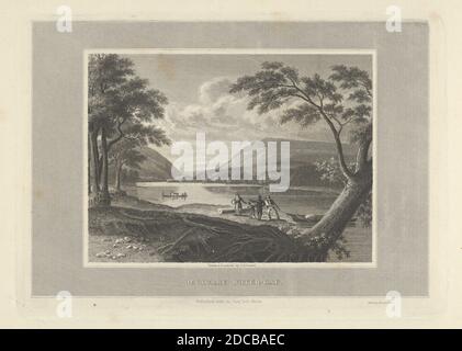 Delaware Water Gap, 1830. Foto Stock