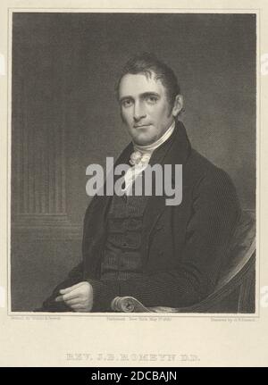 John Brodhead Romeyn, D., 1 maggio 1820. Foto Stock