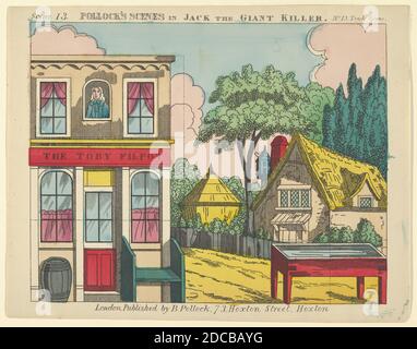 Scene 13, from Jack the Giant Killer, Trick Scene for a Toy Theatre, 1870-90. Foto Stock