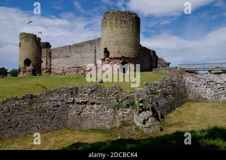 Rhuddlan Castle Foto Stock