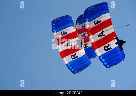 Falcons Parachute Display Team Foto Stock