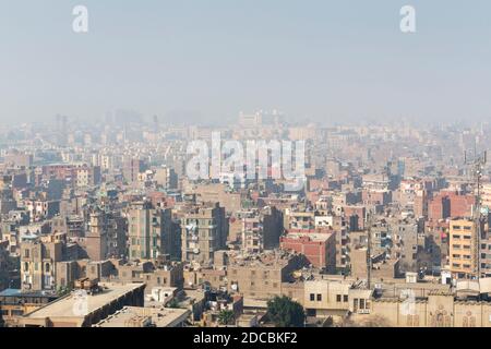 Vista frizzante mattina del Cairo, Egitto Foto Stock