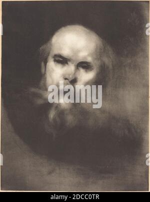 Eugène Carrière, (artista), francese, 1849 - 1906, Paul Verlaine, litografia Foto Stock