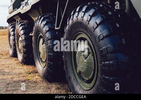 BTR-82 equipaggiamento militare. Veicolo da combattimento per fanteria. Russia Foto Stock