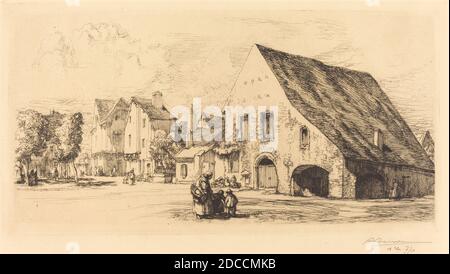 Auguste Lepère, (artista), francese, 1849 - 1918, Provins (Senna e Marna), 1910, incisione Foto Stock