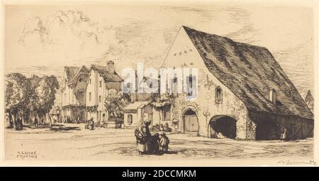 Auguste Lepère, (artista), francese, 1849 - 1918, Provins (Senna e Marna), 1910, incisione Foto Stock