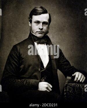 Giovane Joseph Lister, chirurgo inglese Foto Stock