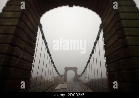 Ponte Horkstow sul fiume Ancholme, North Lincolnshire. Foto Stock