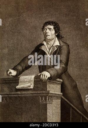 Jean-Paul Marat, Francese rivoluzionario Foto Stock