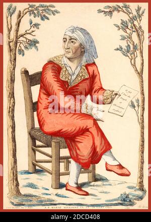 Jean-Paul Marat, Francese rivoluzionario Foto Stock