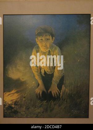 Karl Witkowski - Bonfire, 1907. Foto Stock