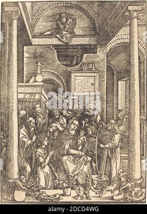 Albrecht Dürer, (artista), tedesco, 1471 - 1528, la glorificazione della Vergine, la vita della Vergine, (serie), c.. 1504, taglio di legno Foto Stock