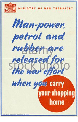 British World War 2 informazioni pubbliche poster di propaganda Foto Stock