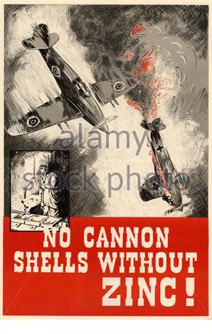 British World War 2 informazioni pubbliche poster di propaganda Foto Stock