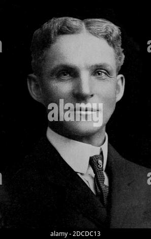 Il giovane Henry Ford, inventore americano e industriale Foto Stock