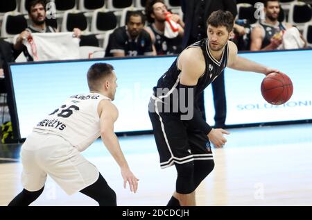 Bologna, Italia. 20 Nov 2020. Bologna, Italia, Segafredo Arena, 20 Nov 2020, Stefan Markovic di Virtus Segafredo Bologna durante Virtus Bologna vs Lietkabelis - Basketball Eurocup Championship - Credit: LM/Michele Nucci Credit: Michele Nucci/LPS/ZUMA Wire/Alamy Live News Foto Stock