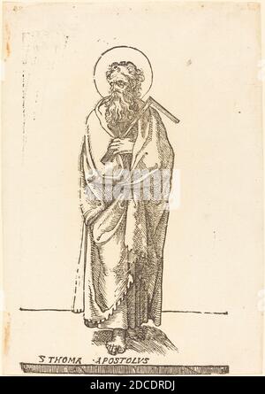 Jacques Stella, (artista), francese, 1596 - 1657, San Tommaso, Cristo e i dodici Apostoli, (serie), taglio di legno Foto Stock