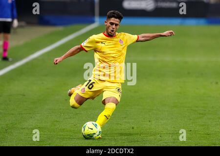 Barcellona, Spagna. 20 Nov 2020. Yan Couto del Girona FC durante la Liga SmartBank partita tra RCD Espanyol e vs Girona FC allo stadio RCD di Barcellona, Spagna. Credit: David Ramirez/DAX/ZUMA Wire/Alamy Live News Foto Stock