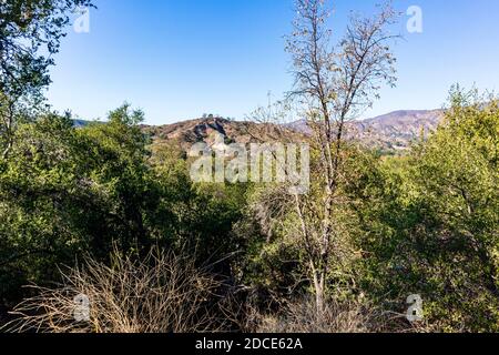 Vista panoramica del Parco Regionale o'Neill, del Trabuco Canyon e della Orange County California Foto Stock