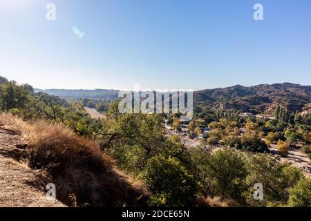 Vista panoramica del Parco Regionale o'Neill, del Trabuco Canyon e della Orange County California Foto Stock