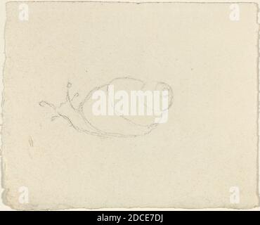 John Flaxman, (artista), British, 1755 - 1826, lumache, grafite, totale: 6.8 x 8.5 cm (2 11/16 x 3 3/8 pollici Foto Stock