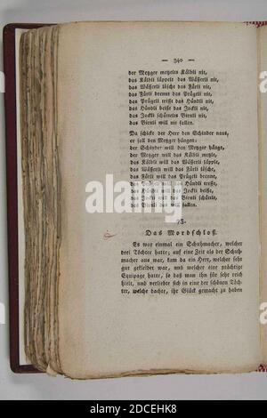 Kinder und Hausmärchen (Grimm) 1812 i 340. Foto Stock