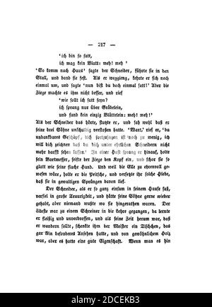 Kinder und Hausmärchen (Grimm) 1837 V1 217. Foto Stock