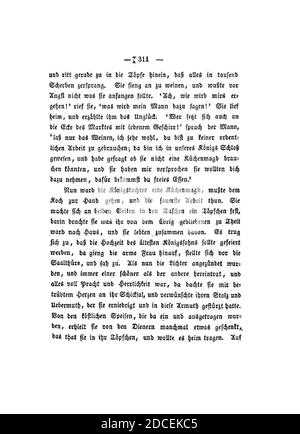 Kinder und Hausmärchen (Grimm) 1837 V1 311. Foto Stock