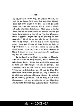 Kinder und Hausmärchen (Grimm) 1837 V1 414. Foto Stock