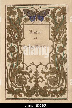 Kinder und Hausmärchen (Grimm) 1837 V1 p 002. Foto Stock