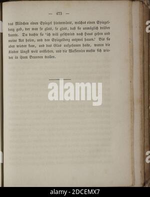 Kinder und Hausmärchen (Grimm) 1840 i 473. Foto Stock