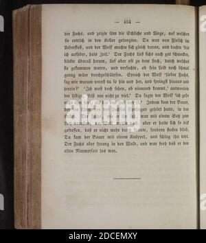 Kinder und Hausmärchen (Grimm) 1840 i 454. Foto Stock