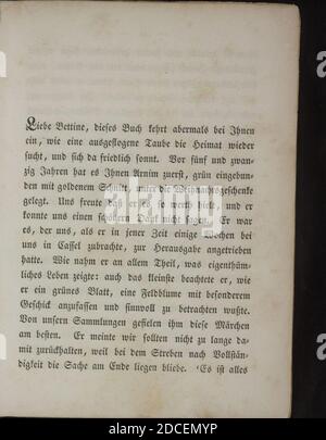 Kinder und Hausmärchen (Grimm) 1840 i A 005. Foto Stock