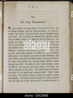 Kinder und Hausmärchen (Grimm) 1840 II 057. Foto Stock